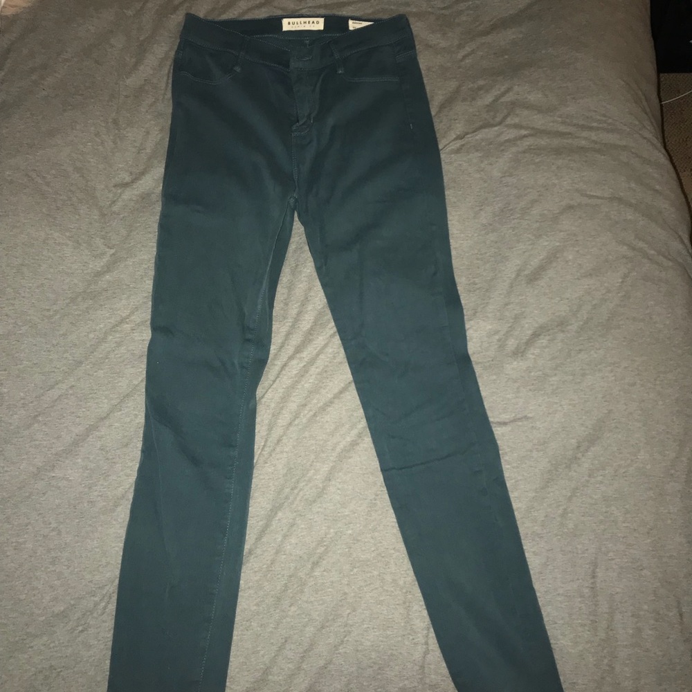 Green jeggings
